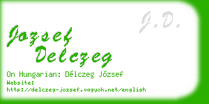 jozsef delczeg business card